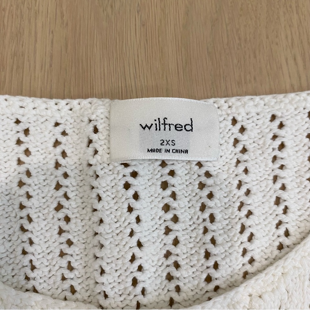 Aritzia | Wilfred “Phillipa” White Crochet Tank Top 🤍 - Picture 6 of 11